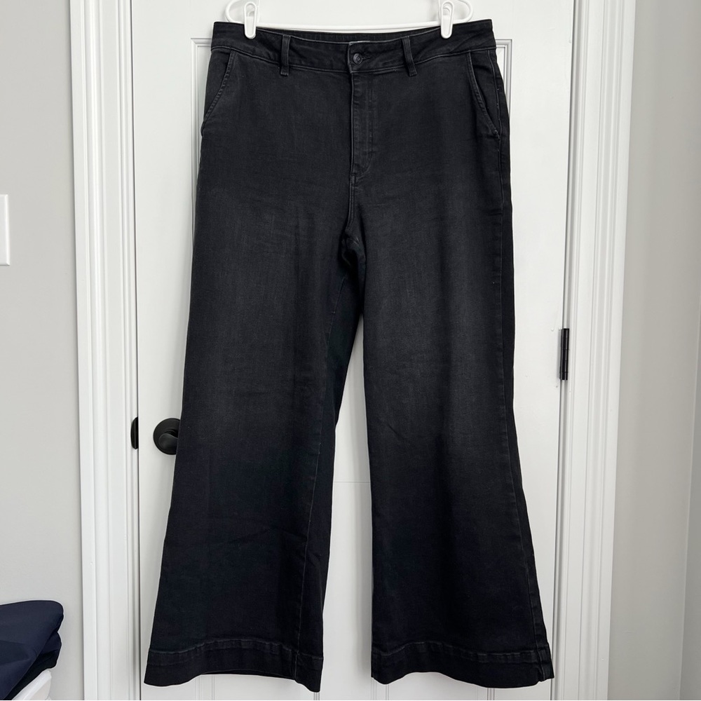 Liz Claiborne Wide Leg Black Jeans Women’s Size 14